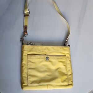 Coach Yellow Crossbody Bag with Adjustable Strap